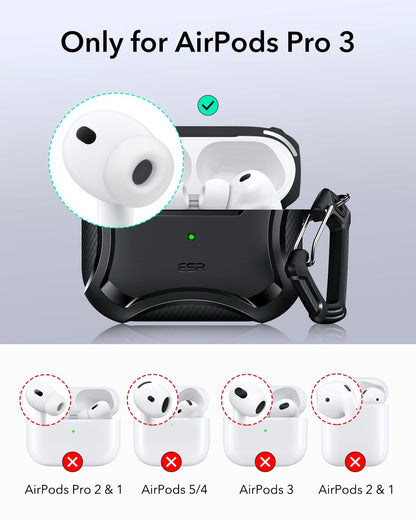 ESR for AirPods Pro 2 Case, Compatible with MagSafe, Cyber Series, Black