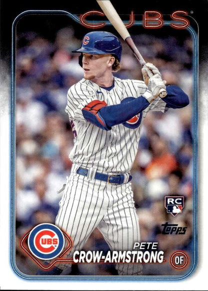 Pete Crow-Armstrong RC 2024 Topps Base #407 ROOKIE NM-MT MLB Baseball Series 2 Cubs