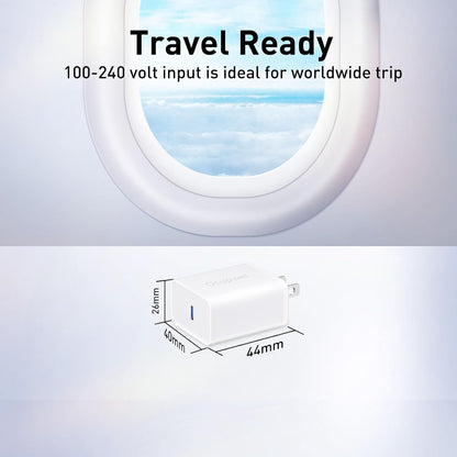 USB C Charger Block 20W, Ocupwei PD 3.0 Fast Charging Wall Charger USBC Power Adapter Type C Brick Cube for iPhone Duo/18/17/Pro/Pro Max/17 Air/ 16/16 Pro/16 Pro Max/15/Plus/Pro/Pro Max [2 Pack]