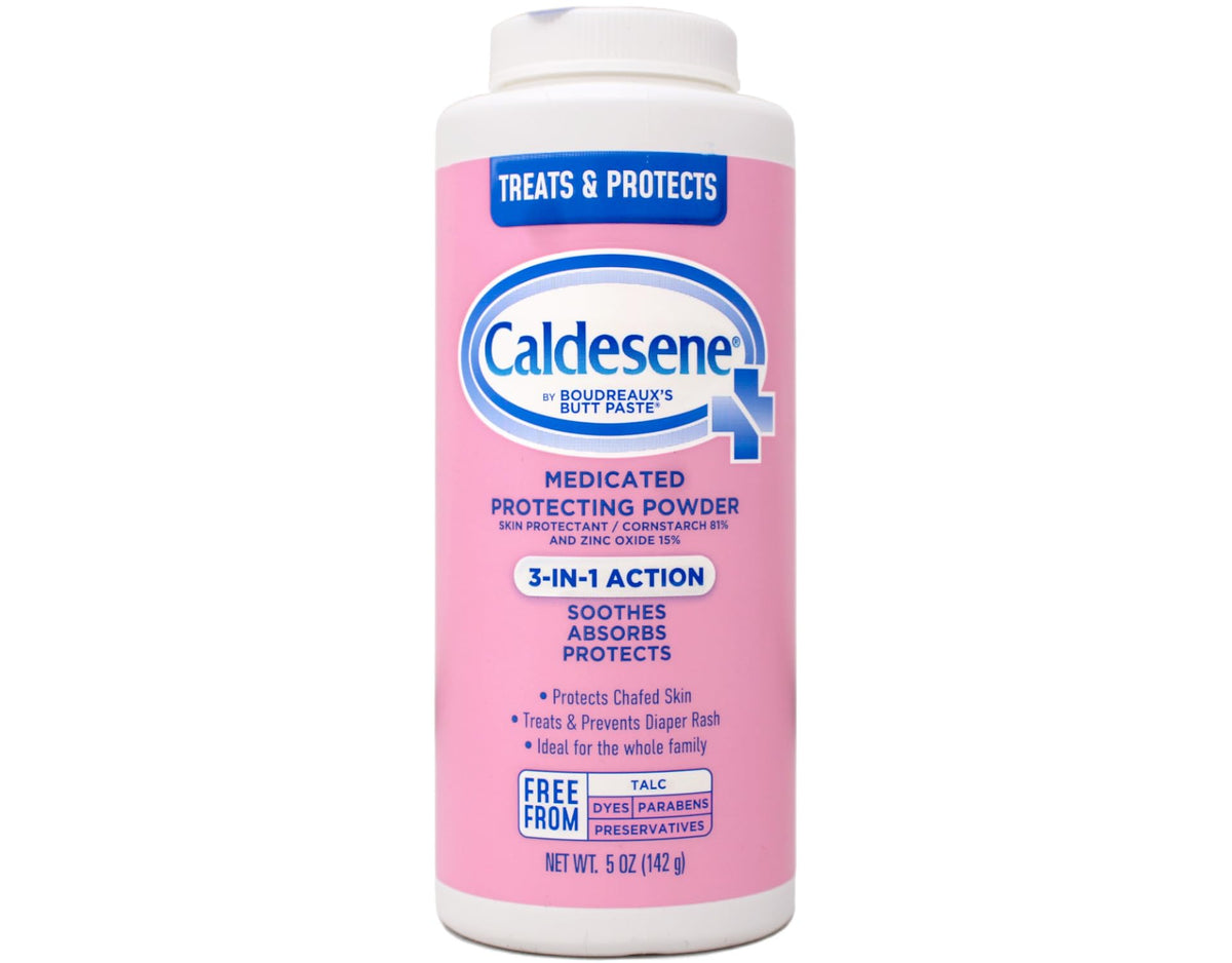 Caldesene Medicated Protecting Powder with Zinc Oxide & Cornstarch-Talc Free, 5 Ounce (5 Pack)