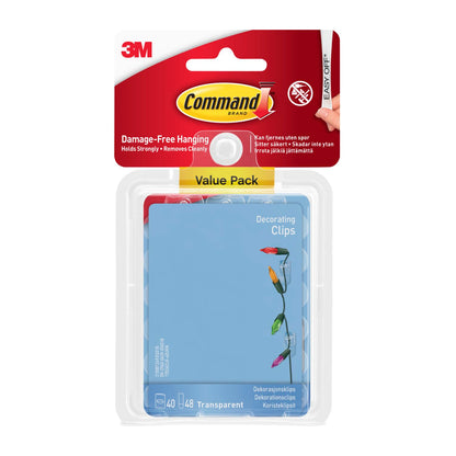 Command Clear Refill Strips Mini 40Strips/PK/ 12PK/CS
