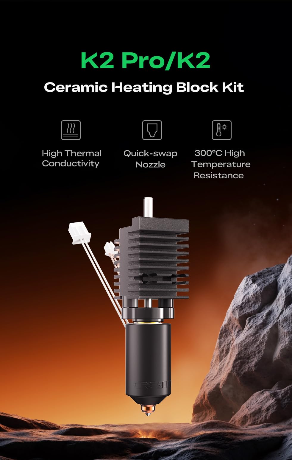 Creality K2 Plus Direct Drive Extruder Kit, 6.25:1 Dual Gear Extruder with Filament Break Sensor, Compact & Lightweight for Smooth Feeding, for K2/K2 Pro/K2 Plus 3D Printers