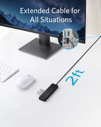 Anker USB Hub, 4-in-1 USB Splitter, 4 USB-A Ports with 5Gbps Data Transfer