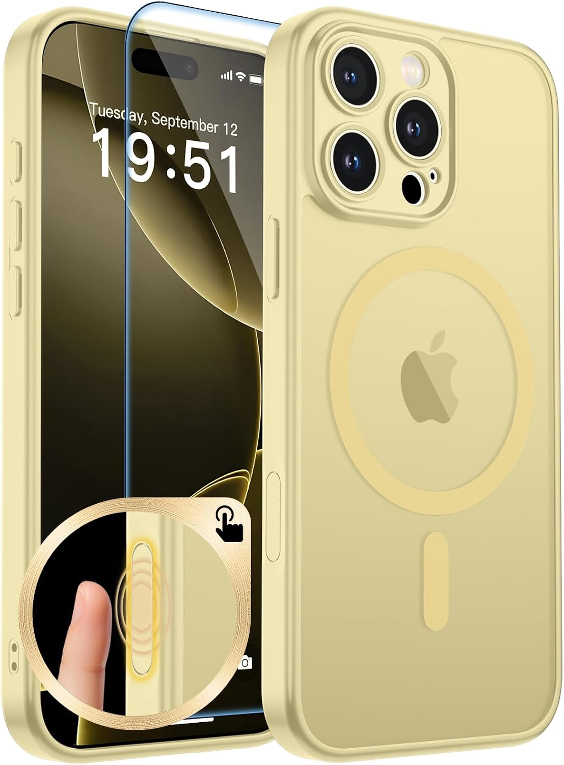 zapica Magnetic for iPhone Air Case, Dark Blue