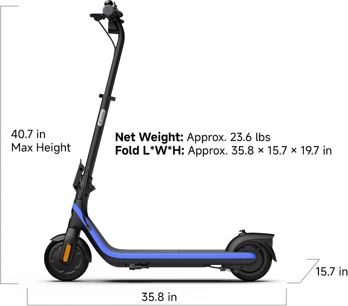 Segway C2 Pro /C2 Go / C2 Lite Kids Electric Scooter, Lightweight Design, UL Certified
