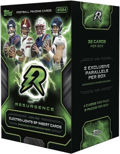 2024 Topps Resurgence Football Trading Card Value Box - Look for Exclusives