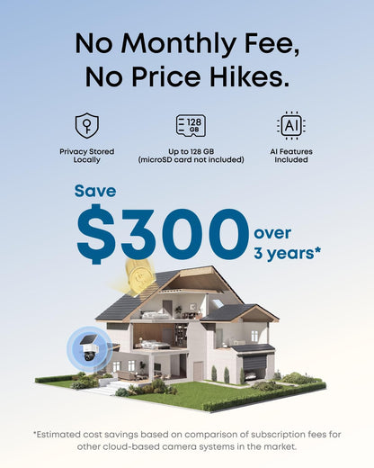 eufy Security SoloCam E30, 2K Solar Security Camera, 360° AI Tracking