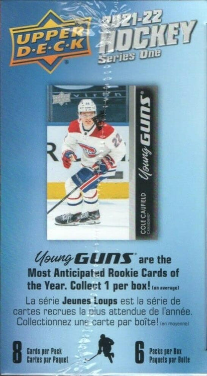 2021 2022 Upper Deck Hockey Series 1 Factory Sealed Unopened Blaster Box of Packs Possible Young Guns Rookies and Jerseys