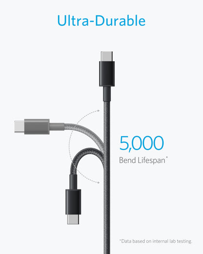 Anker USB A to USB C Cable, USB to USB C Cable(2Pack,3ft,Black)