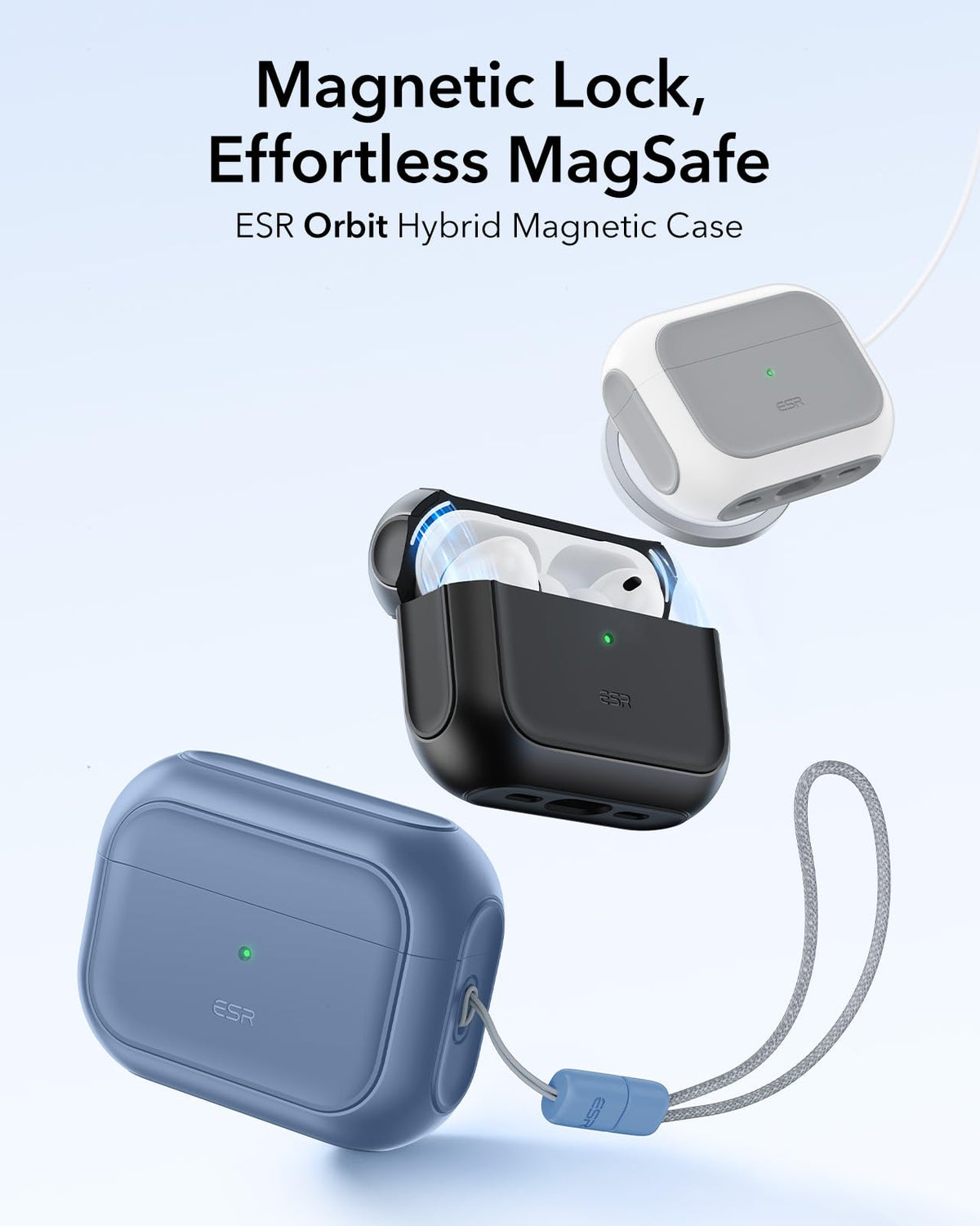 ESR for AirPods Pro 2 Case, Compatible with MagSafe, White