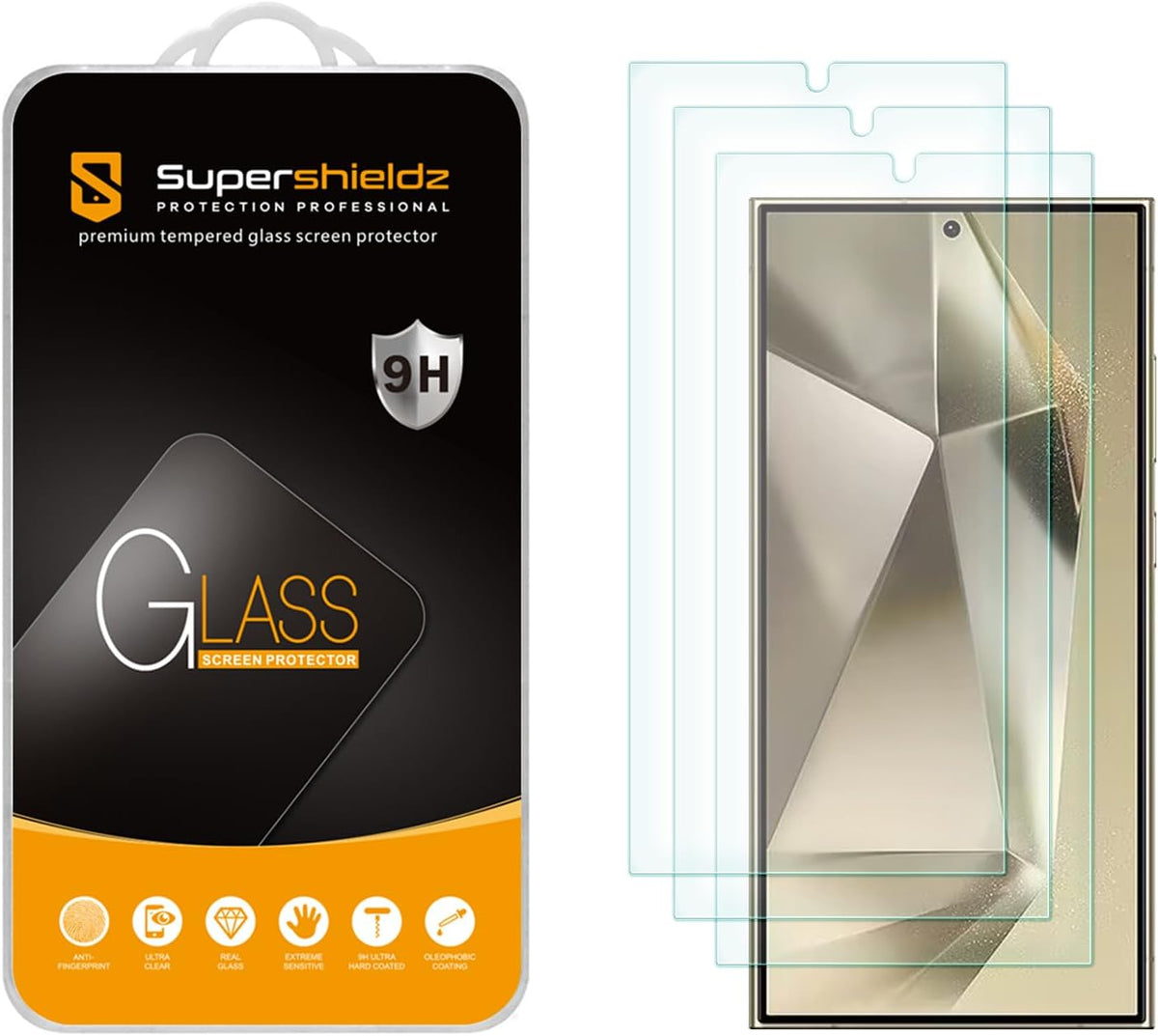 Supershieldz (3 Pack) Designed for Samsung Galaxy S26 FE / S25 FE Tempered Glass Screen Protector, Anti Scratch, Bubble Free