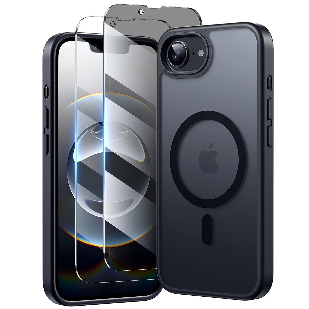 toushion 3 in 1 for iPhone 15 Plus Case Transparent