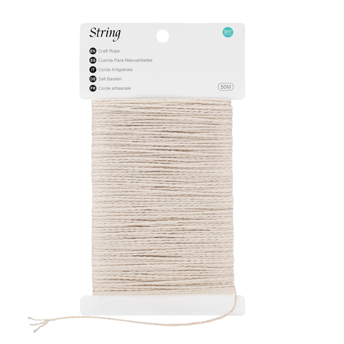 jijAcraft 50M White Cotton String: 2MM Cooking String for DIY Crafts