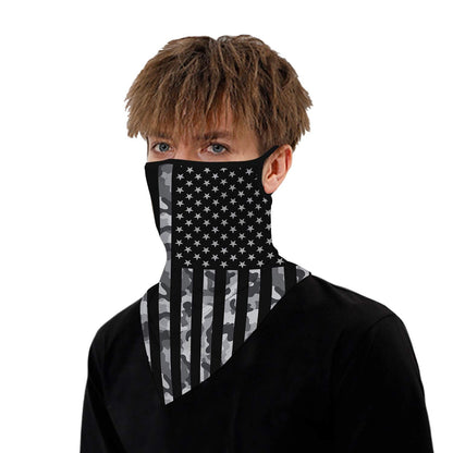 YAYOUREL Neck Gaiter Face Mask Bandanas for Men Women UV Face Scarf Cover Ear Loop Hole Facemask for Fishing Running Cycling