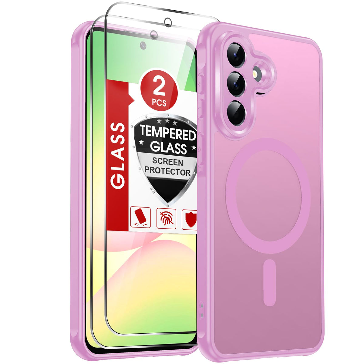 LeYi for Pixel-8A Phone Case: MagSafe Fit & Screen Protector Crystal Clear