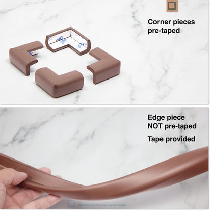 Roving Cove Baby Proof Corner Edge Protector, Small 15ft Edge 4 Corners