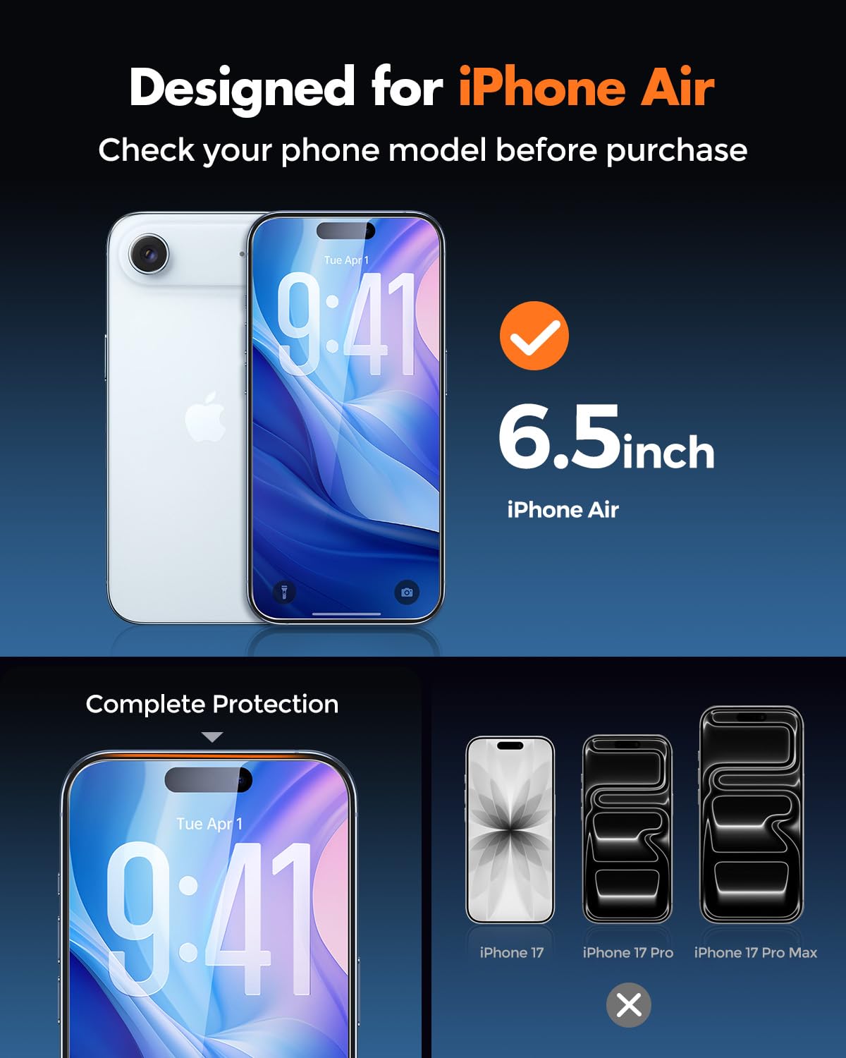UNBREAKcable 2-Pack Screen Protector for iPhone 14 Plus/13 Pro Max