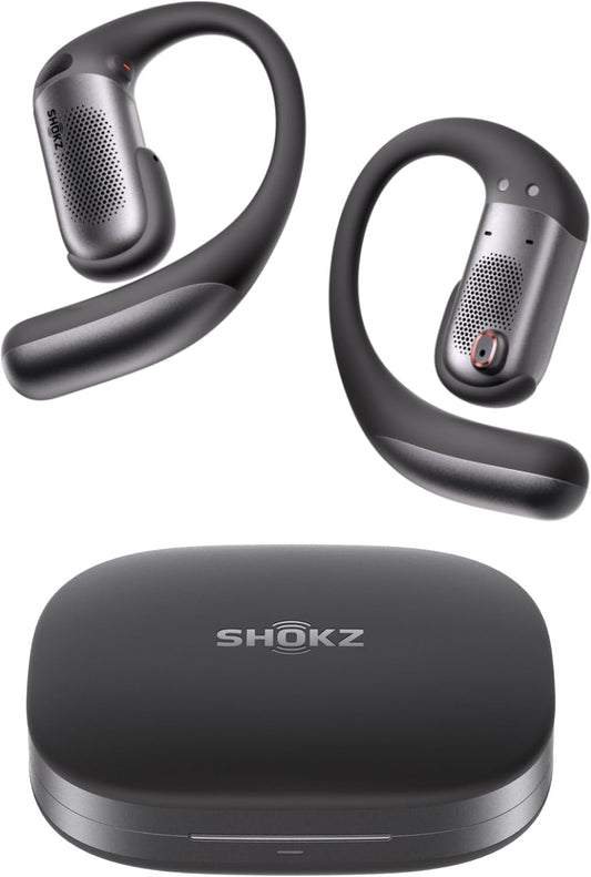 SHOKZ OpenFit Pro Open-Ear Earbuds with Noise Reduction, Dolby Atmos, Black