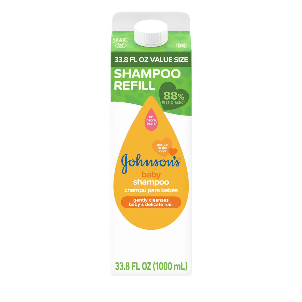 Johnson's Baby Shampoo with Aloe & Vitamin B5, Tear-Free, 20.3 fl. oz