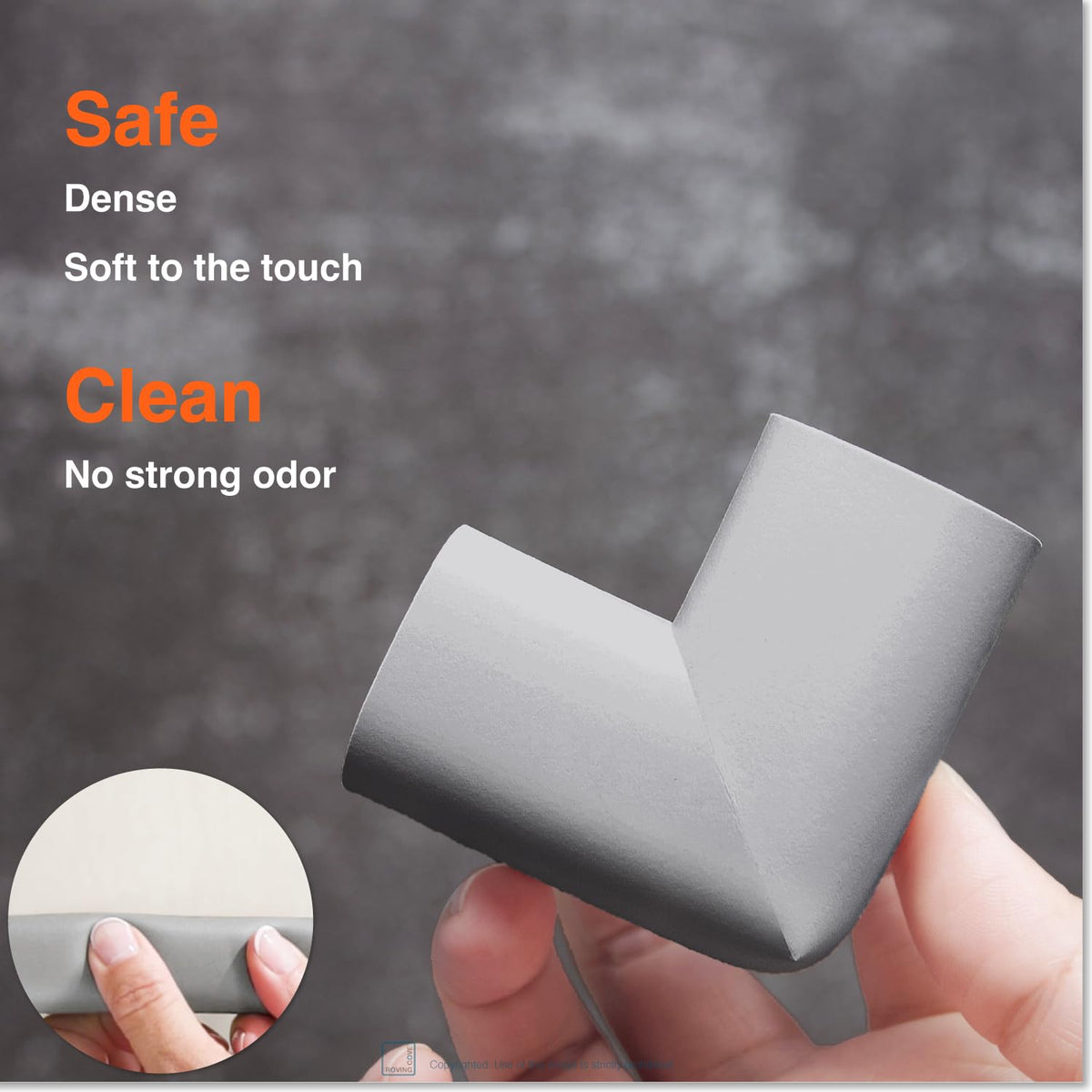 Roving Cove Baby Proof Corner Edge Protector, Small 15ft Edge 4 Corners