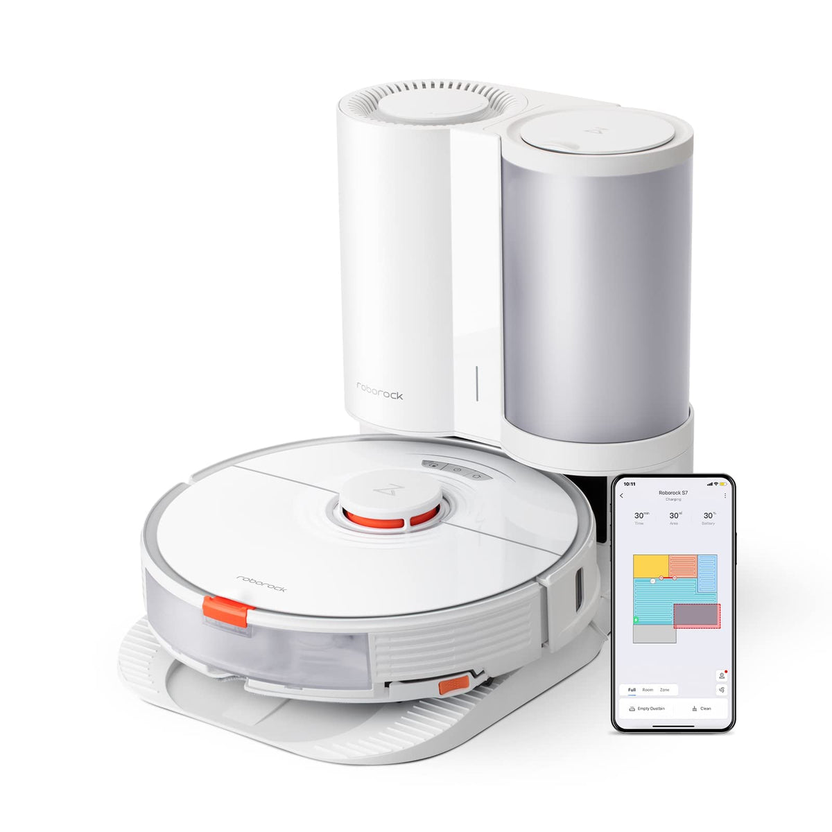 roborock Saros 10R Robot Vacuum and Mop, 22000Pa, Edge Cleaning