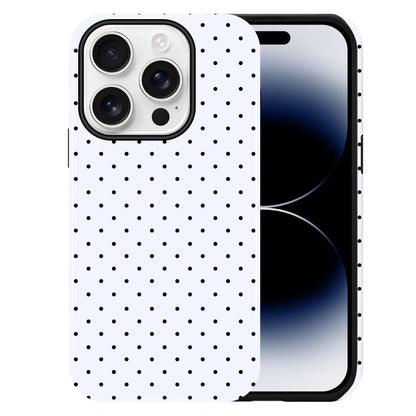 Polka Dot Pattern Phone Case for iPhone 17 6.3", White