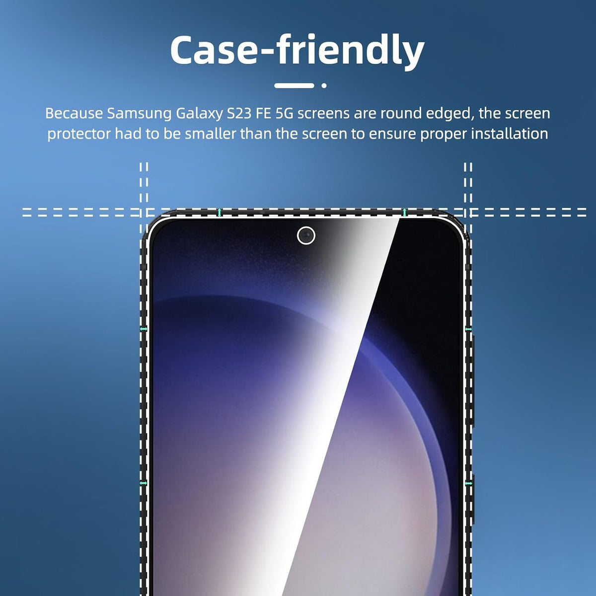 NEW'C for Samsung Galaxy S23 6.1" (SM-S911),Screen Protector Tempered Glass