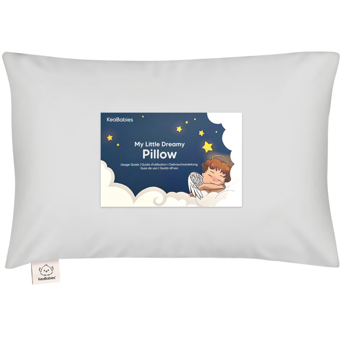 Toddler Pillow with Pillowcase 13x18 My Little Dreamy Pillow(Jolly Rainbow)