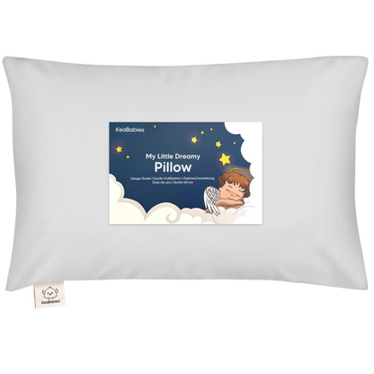 Toddler Pillow with Pillowcase 13x18 My Little Dreamy Pillow(Jolly Rainbow)
