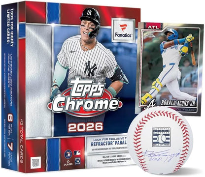 2026 Topps Chrome Baseball Fanatics Exclusive Mega Trading Card Box (Look for Exclusive Fanatics Content)