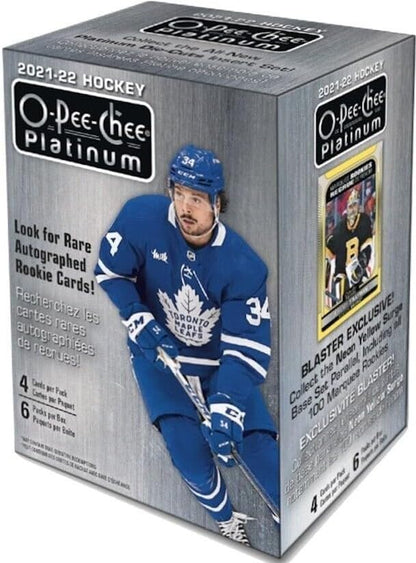 2021 2022 Upper Deck O Pee Chee PLATINUM Hockey Series Factory Sealed Unopened Blaster Box Brand New Released in June of 2023