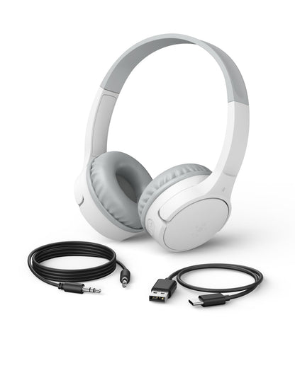 Belkin SoundForm Mini Kids Headphones, Wireless&Wired, 30H Playime, School