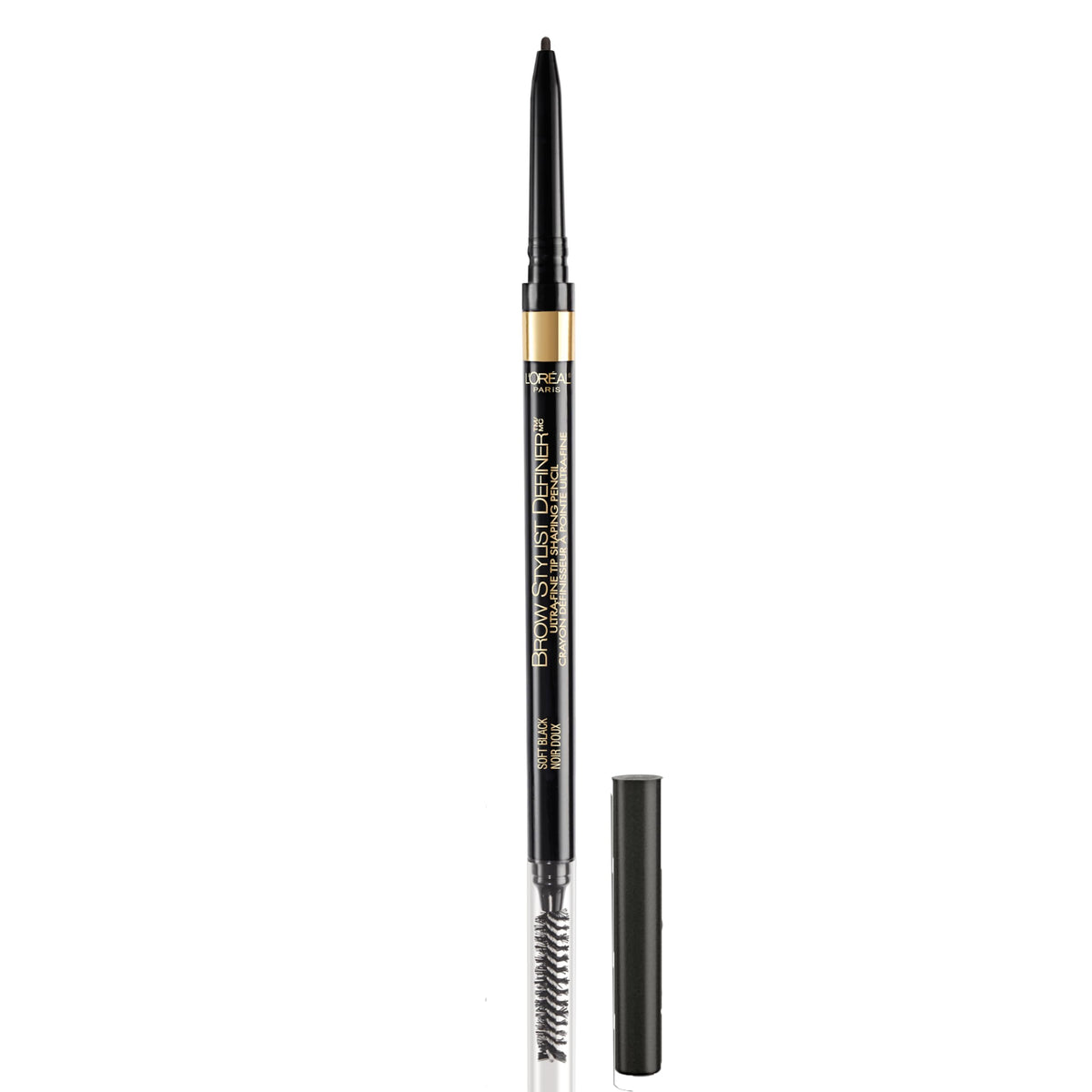 L'Oreal Paris Makeup Brow Stylist Definer Waterproof Eyebrow Pencil, Ultra-Fine Mechanical Pencil, Draws Tiny Brow Hairs and Fills in Sparse Areas and Gaps, Dark Brunette, 0.11 Ounce (Pack of 2)