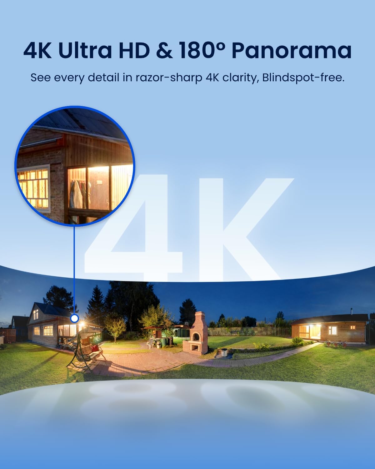 REOLINK Elite Floodlight WiFi 4K 8MP 180° Panoramic Wired Floodlight Camera