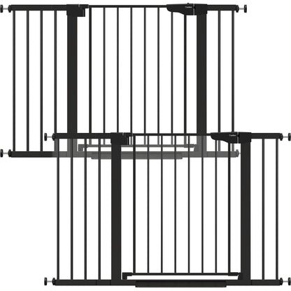 Cumbor 29.7-51.5 in Extra Wide Baby Gate for Stairs, Dog Gate Indoor Black