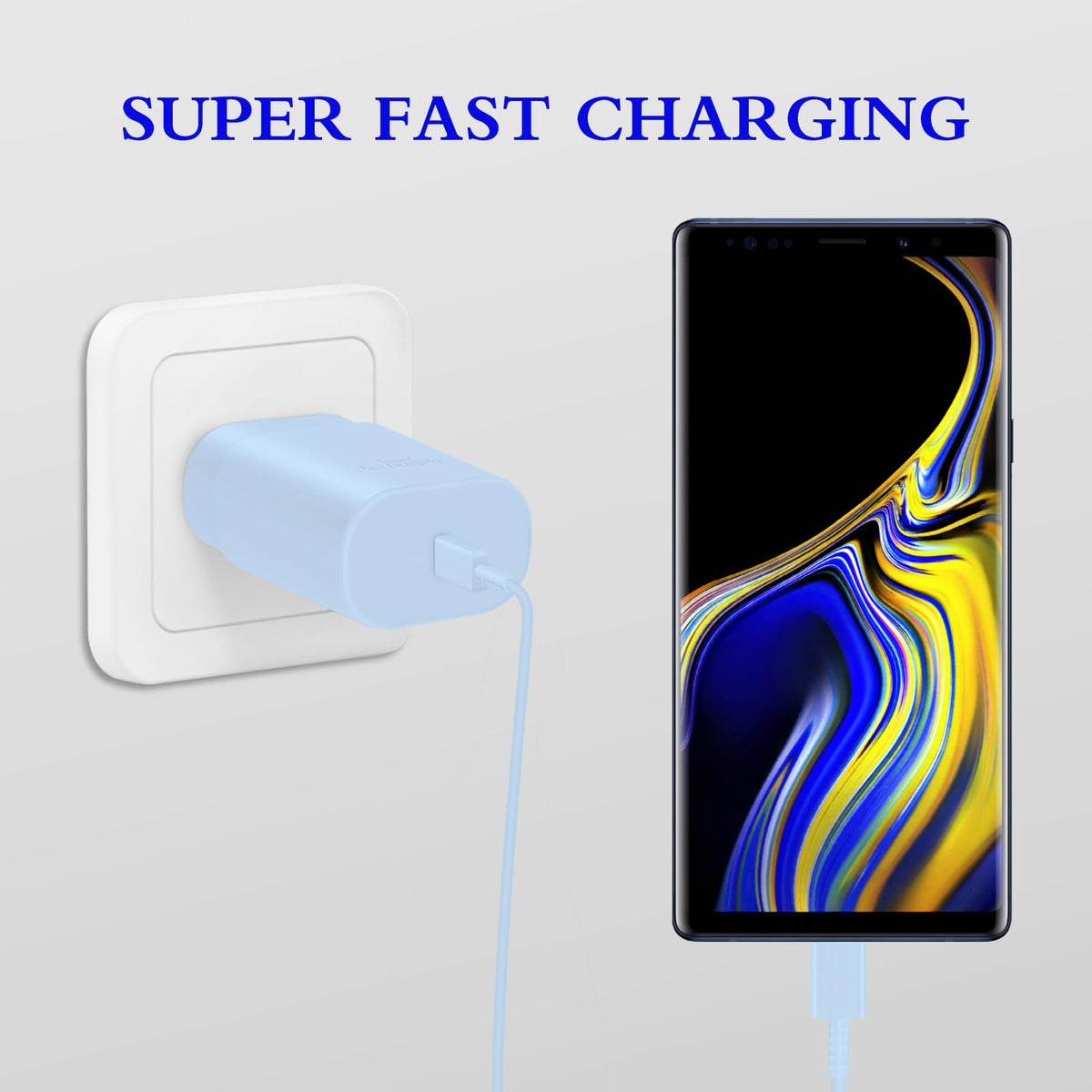 Type C Charger Fast Charging 2-Pack 25W Long 6FT USB C Cable