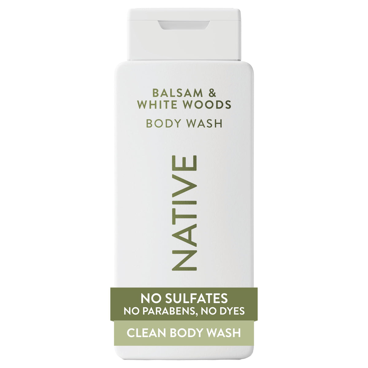 Native Clean Body Wash for Women & Men, Powder & Cotton Scent, 18 fl oz