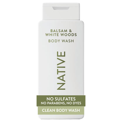 Native Clean Body Wash for Women & Men, Powder & Cotton Scent, 18 fl oz