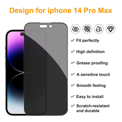 PEHAEL for iPhone 18 Pro Privacy Screen Protector+Camera Lens Protector