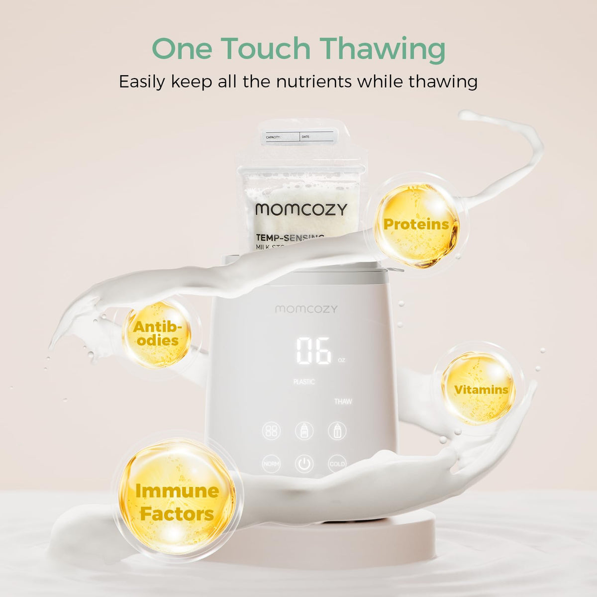 Momcozy Bottle Warmer for Baby, Fast Heating Breastmilk for All Bottles