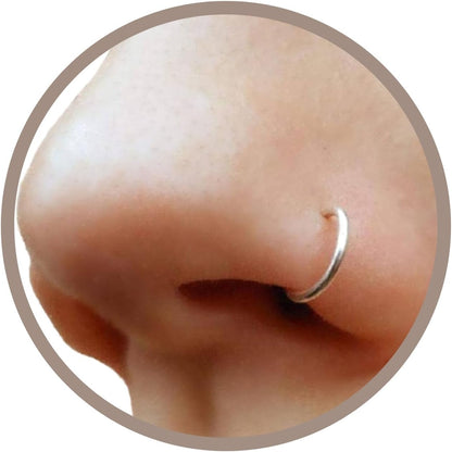 925 Sterling Silver or 14k Gold Filled Fake Clip on Nose Ring
