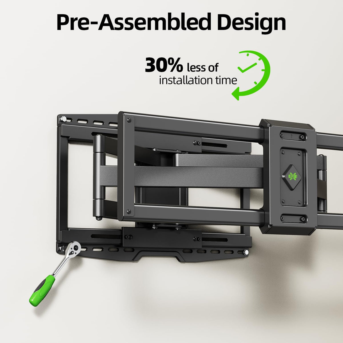 USX Mount Full Motion TV Wall Mount for 42-90 inch TV Holds up to 132lbs
