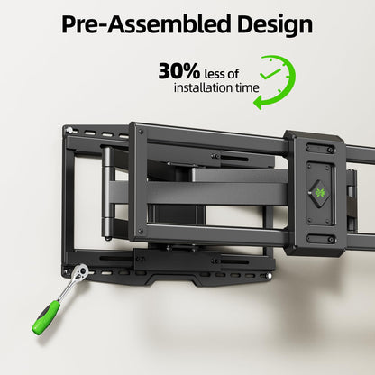 USX Mount Full Motion TV Wall Mount for 42-90 inch TV Holds up to 132lbs