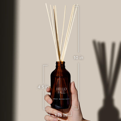 Sweet Water Decor Cashmere and Vanilla Reed Diffuser Set for Home - Milky Coconut, Soft Cashmere, Bourbon Vanilla, Sandalwood Scented Reed Diffusers - Lasts 4+ Months, Made in the USA