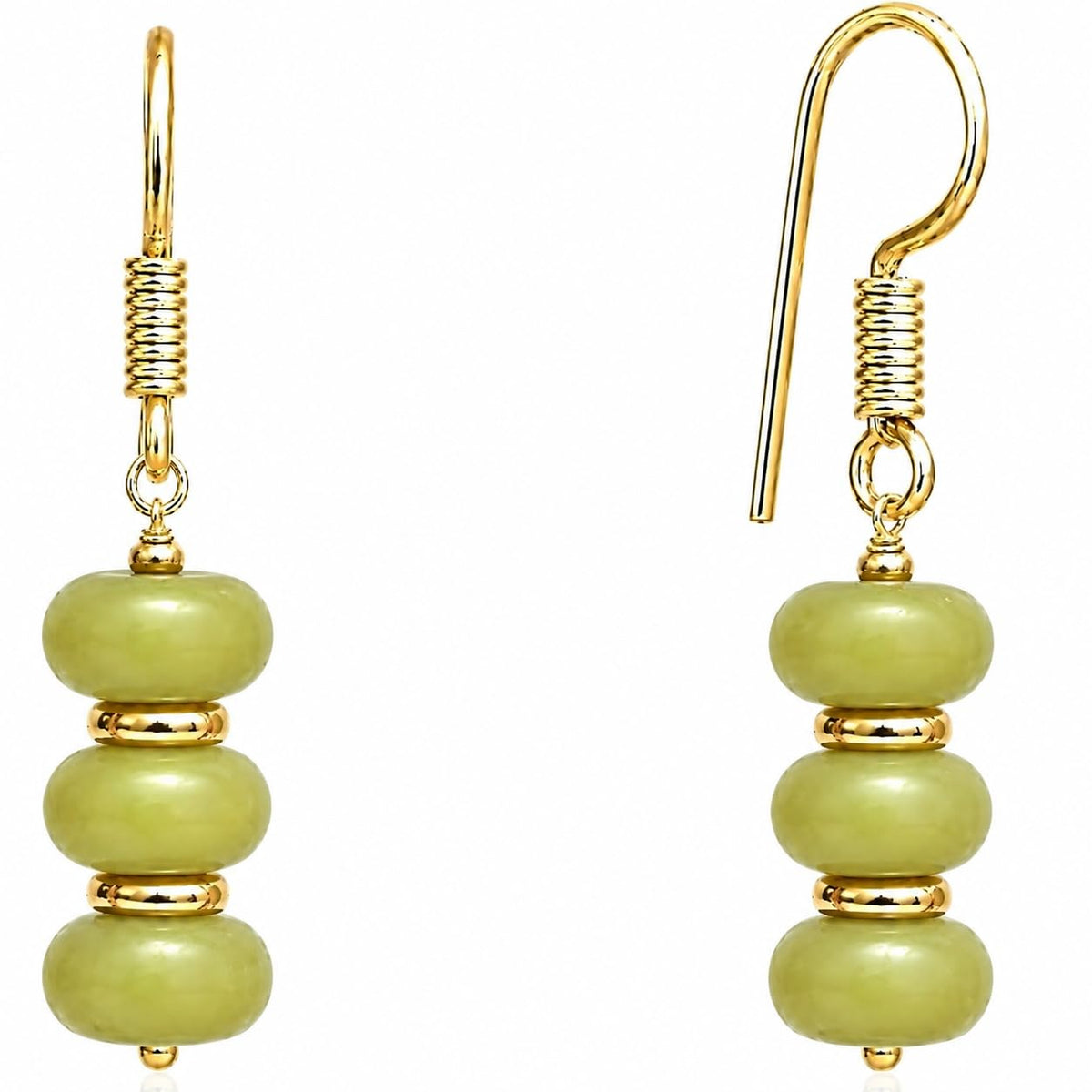Gempires Beaded Gemstone Dangle Earrings for Women, Boho Gold Birthstone