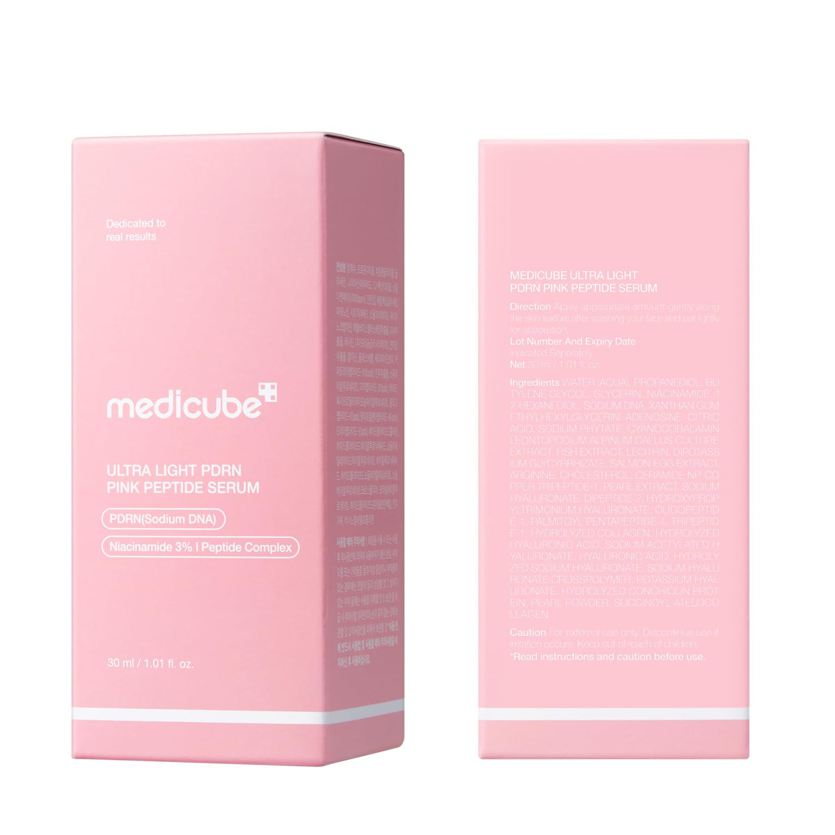 medicube PDRN Pink Peptide Serum with Salmon DNA, Firmer, Even-Looking Skin
