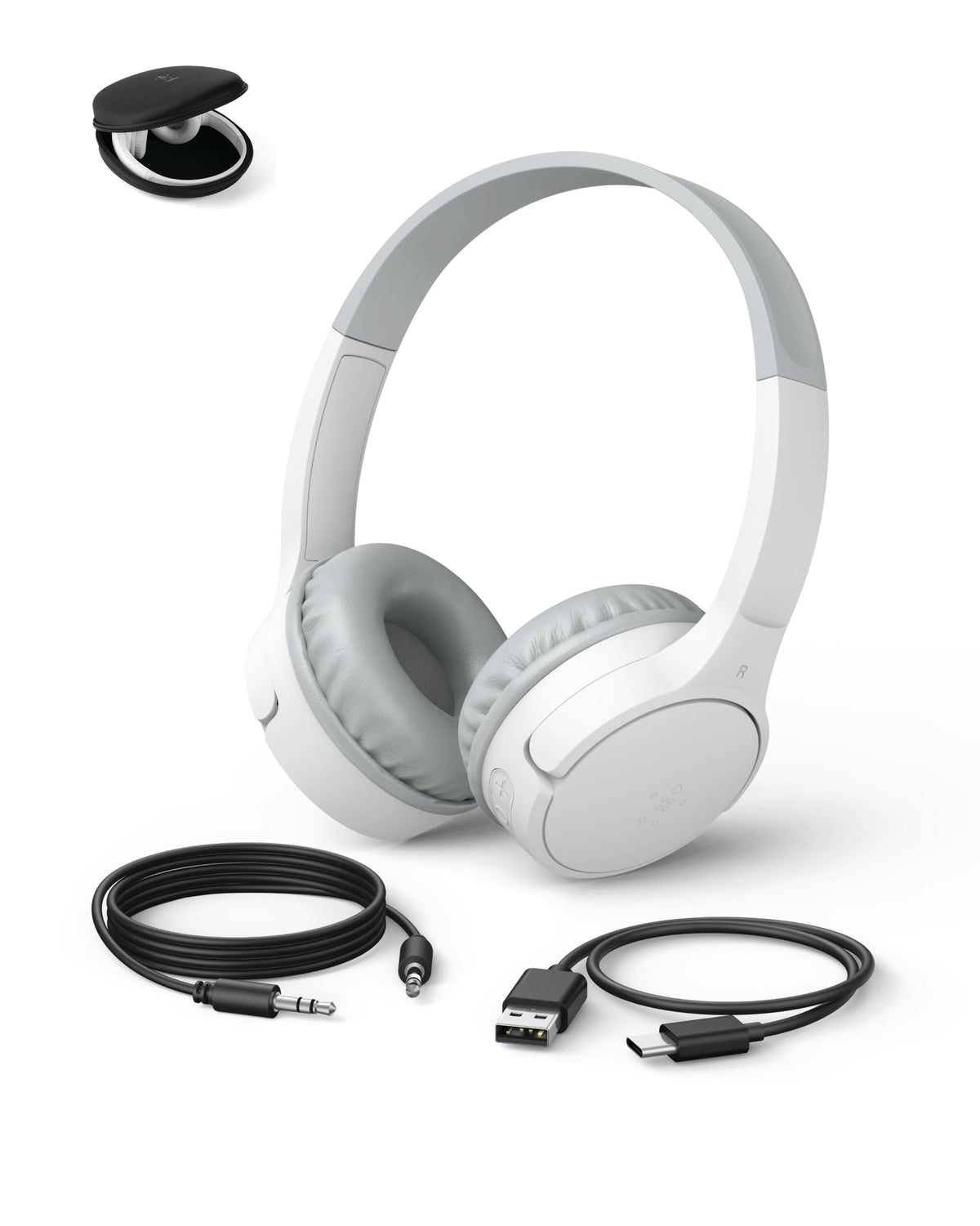 Belkin SoundForm Mini Kids Headphones, Wireless&Wired, 30H Playime, School