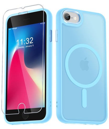 for iPhone 14 Plus Case, Matte Magnetic Phone Case, Lavender Purple