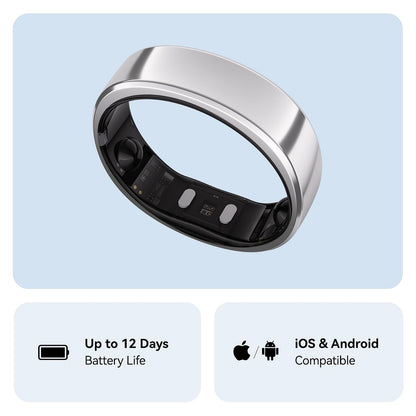 RingConn Gen 2 Smart Ring - Sleep Apnea Monitoring(Black, Size 9)