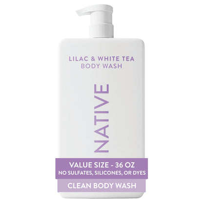 Native Body Wash 3 Pack - Natural Body Wash Women & Men - SLS & Paraben Free - Cucumber & Mint, Coconut & Vanilla, Lavender & Rose